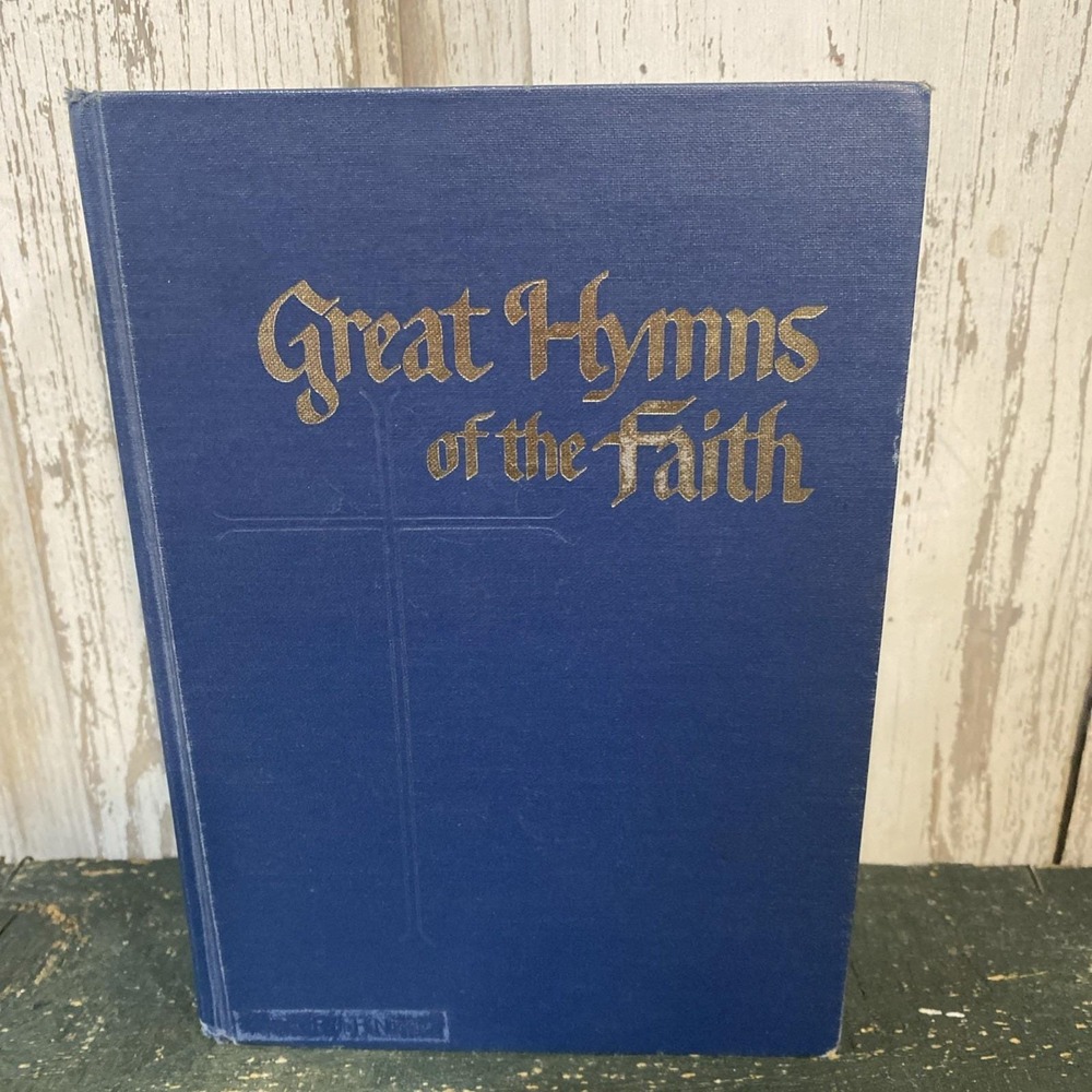 Great Hymns of the Faith 1971 John W. Peterson Blue Hardcover Hymnbook Vtg USA